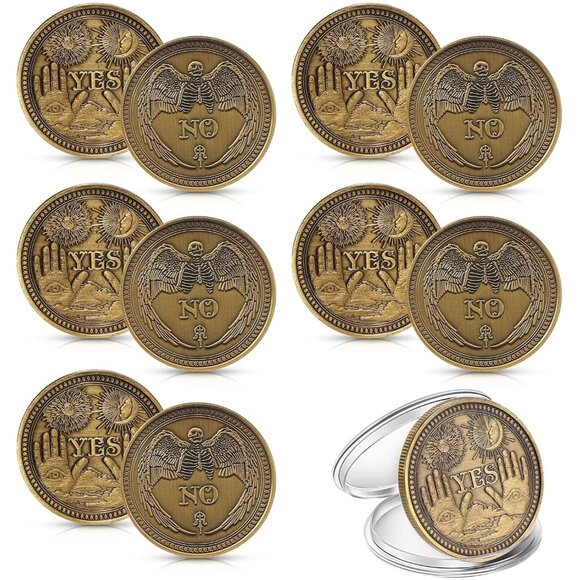 Other - 10 Pack Yes No Challenge Coin Decision Maker Flip Coin for Holiday School Office